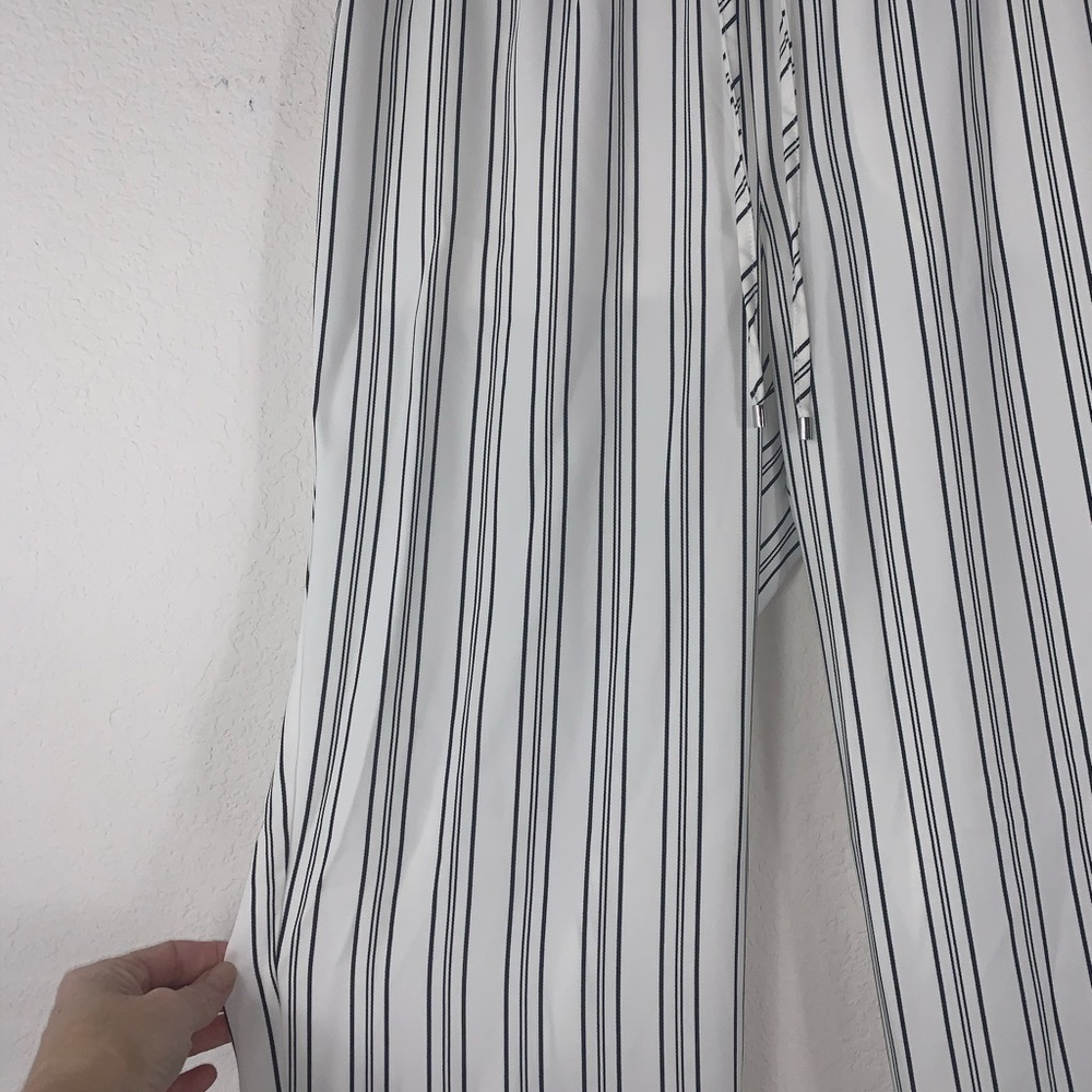 Lauren Ralph Lauren striped Straight leg drawstring straight leg pants size M - Picture 2 of 8